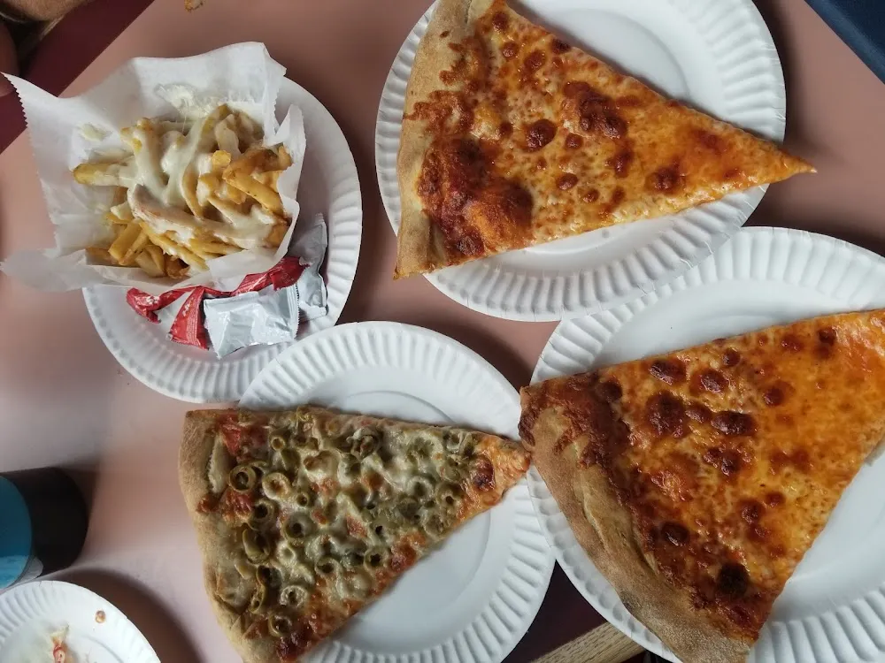 Green Olives Slice of Pizza